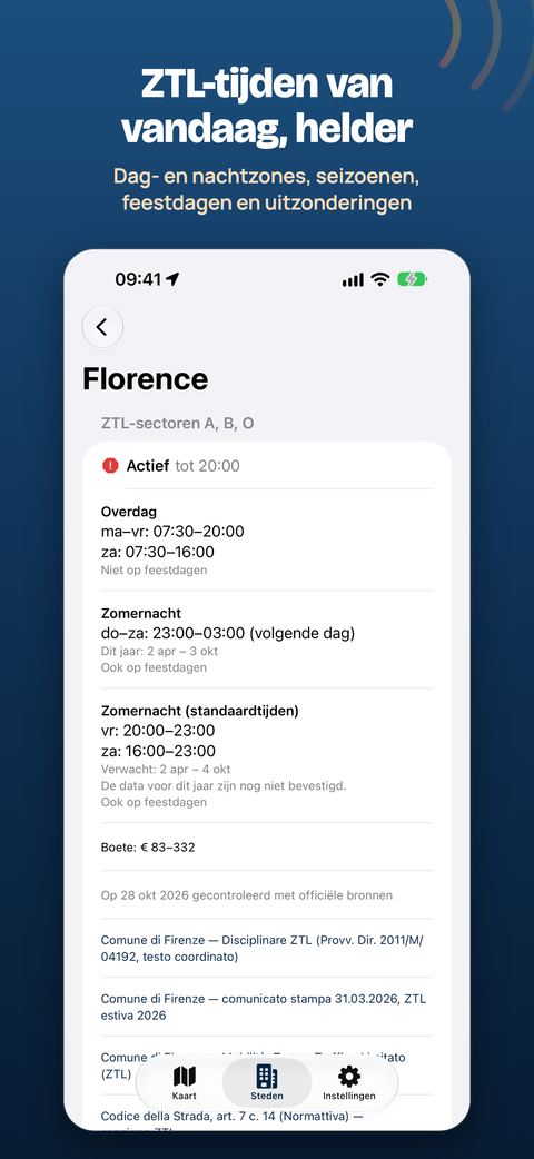 Tijden van vandaag, helder